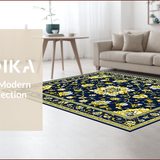 Vintage Floral Medallion Style(Blue)