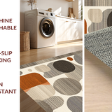 Ultra Soft Area Rug, Non Slip, Stain Resistant, Washable Area Rugs for Living Room, Bedroom, Stylish Deer Pattern with Neutral Hues(Brown)