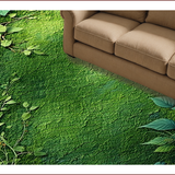 Whimsical Floral Leaf Motif(Green)