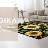 Dynamic Sunflower Graphic Element(Black)