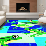 Adorable Frog Illustration Design(Blue)