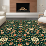 Contemporary Green Floral Theme(Black)