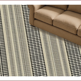 Ultra Soft Area Rug, Non Slip, Stain Resistant, Washable Area Rugs for Living Room, Bedroom, Modern Berber Striped(Beige)