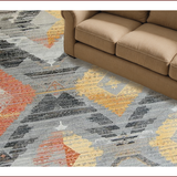 Ultra Soft Area Rug, Non Slip, Stain Resistant, Washable Area Rugs for Living Room, Bedroom, Artistic Abstract Earthy Tones(Gray)