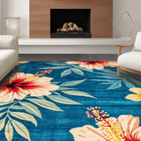 Lively High Low Pile Design(Blue)