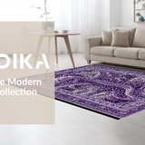 Ultra Soft Area Rug, Non Slip, Stain Resistant, Washable Area Rugs for Living Room, Bedroom, Deep Ocean Monster Area Rug(Purple)