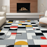 Ultra Soft Area Rug, Non Slip, Stain Resistant, Washable Area Rugs for Living Room, Bedroom, Lighthearted Monochrome Bath Accessory(Gray)
