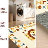 Charming Alphabetic Lion Art(Beige)