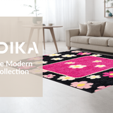 Elegant Monochrome Floral Display(Black)