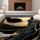 Striking Modernist Gold Highlights(Black)