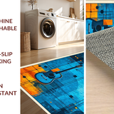 Dynamic Geometric Guitar Artwork(Blue)