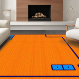 Ultra Soft Area Rug, Non Slip, Stain Resistant, Washable Area Rugs for Living Room, Bedroom, Vibrant Retro Game Aesthetic(Orange)