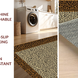 Ultra Soft Area Rug, Non Slip, Stain Resistant, Washable Area Rugs for Living Room, Bedroom, Contemporary Animal Pattern Fusion(Beige)