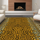 Ultra Soft Area Rug, Non Slip, Stain Resistant, Washable Area Rugs for Living Room, Bedroom, Cute Cartoon Animal Aesthetic(Gold)