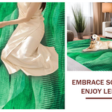 Ultra Soft Area Rug, Non Slip, Stain Resistant, Washable Area Rugs for Living Room, Bedroom, Chic Green Ombre Style(Green)