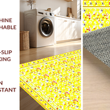 Charming Rustic Spring Garden Motif(Yellow)