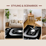 Eye catching Fluffy Checkerboard(Gray)