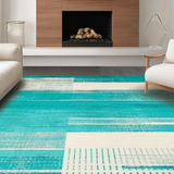 Artful Modernist Geometric Arrangement(Blue)