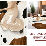 Contemporary Monochrome Cow Design(White)