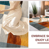 Ultra Soft Area Rug, Non Slip, Stain Resistant, Washable Area Rugs for Living Room, Bedroom, Soft Large Minimalist Dining Room Non-Slip Rug(Gray)