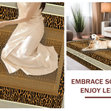 Ultra Soft Area Rug, Non Slip, Stain Resistant, Washable Area Rugs for Living Room, Bedroom, Modern Animal Print Sensation(Brown)