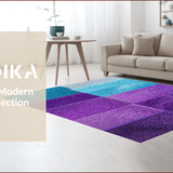 Ultra Soft Area Rug, Non Slip, Stain Resistant, Washable Area Rugs for Living Room, Bedroom, Non-Slip Contemporary Classroom Area Rug(Purple)
