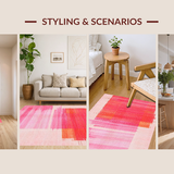 Elegant Abstract Floral Motif(Pink)