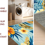 Artistic Floral Watercolor Effect(Blue)