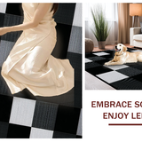 Ultra Soft Area Rug, Non Slip, Stain Resistant, Washable Area Rugs for Living Room, Bedroom, Rustic Monochrome Checkered Aesthetic(Gray)