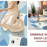 Ultra Soft Area Rug, Non Slip, Stain Resistant, Washable Area Rugs for Living Room, Bedroom, Adorable Bear Print Decor(Blue)