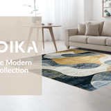 Modern Artistic Grey Gold Fusion(Gray)