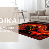 Fiery Kaleidoscope of Dragon Imagery(Red)