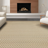 Chic Diamond Motif in Neutral Palette(Beige)