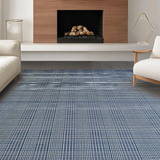 Ultra Soft Area Rug, Non Slip, Stain Resistant, Washable Area Rugs for Living Room, Bedroom, Avant-Garde Blue Design Scheme(Blue)