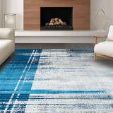 Contemporary Colorful Linear Fusion(Blue)
