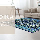 Chic Blue Botanical Design(Blue)