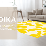 Ultra Soft Area Rug, Non Slip, Stain Resistant, Washable Area Rugs for Living Room, Bedroom, Whimsical Pastel Egg Aesthetic(Yellow)