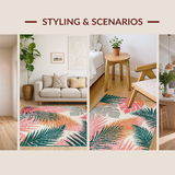 Elegant Distressed Medallion Style(Pink)