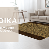 Ultra Soft Area Rug, Non Slip, Stain Resistant, Washable Area Rugs for Living Room, Bedroom, Elegant Soft Texture Design(Brown)