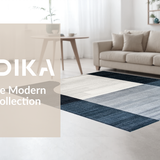 Ultra Soft Area Rug, Non Slip, Stain Resistant, Washable Area Rugs for Living Room, Bedroom, Rustic Textured Neutral Palette(Gray)