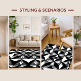 Stylish Modern Abstract Arrangement(Black)