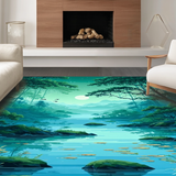 Contemporary Oval Design with Nature Vibes(Green)