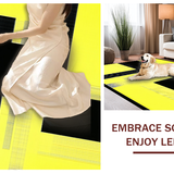 Elegant Textured Abstract Composition(Yellow)