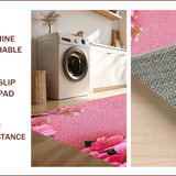 Ultra Soft Area Rug, Non Slip, Stain Resistant, Washable Area Rugs for Living Room, Bedroom, coquette floral aesthetic(Pink)