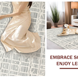 Modern Light Gray Abstract Arrangement(Gray)