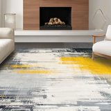Artistic Grey Yellow Abstract Fusion(Gray)