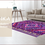 Ultra Soft Area Rug, Non Slip, Stain Resistant, Washable Area Rugs for Living Room, Bedroom, Pastel Artistic Kitchen Entryway Washable Floor Mat(Purple)