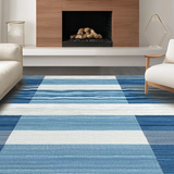 Chic Geometric Blue Tones(Blue)