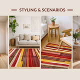 Luxurious Multihued Fabric Fusion(Red)