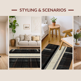 Ultra Soft Area Rug, Non Slip, Stain Resistant, Washable Area Rugs for Living Room, Bedroom, Chic Natural Tone Animal Design(Beige)